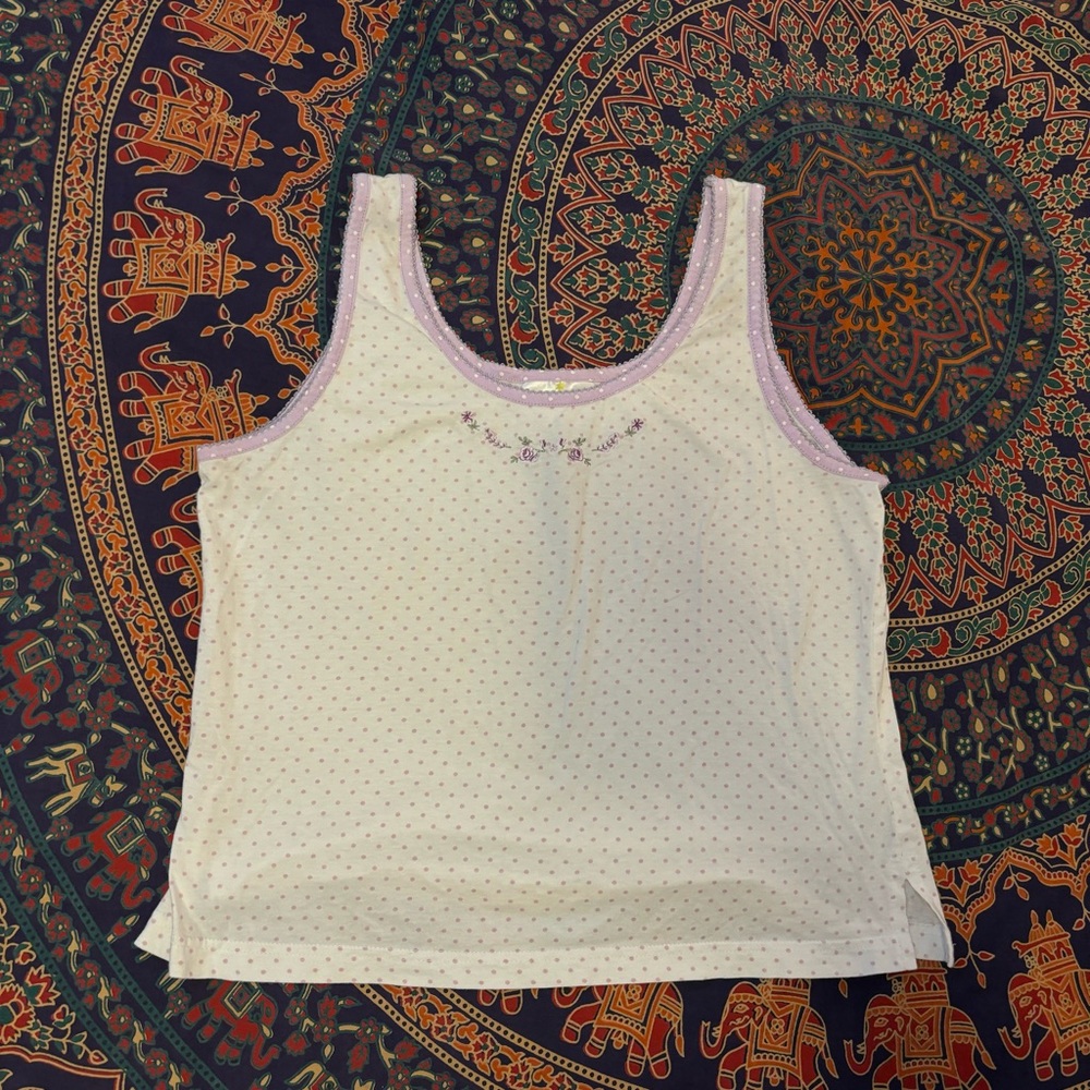 cutie polka dot sleep tank